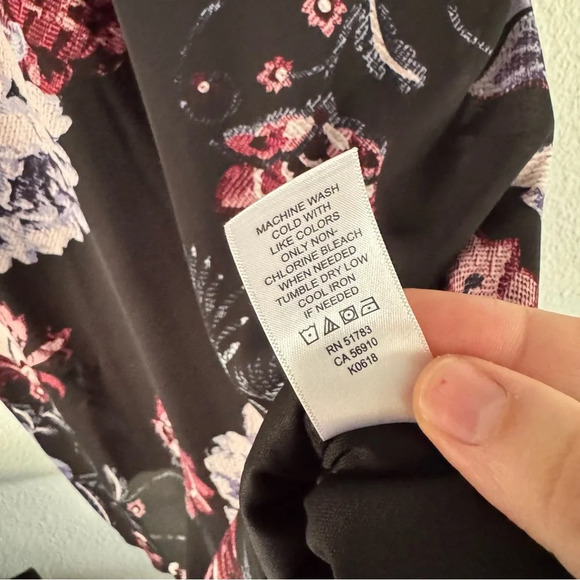 Maurices Small Black Floral Dress Elegant Chic Boho Feminine Summer - Picture 9 of 12